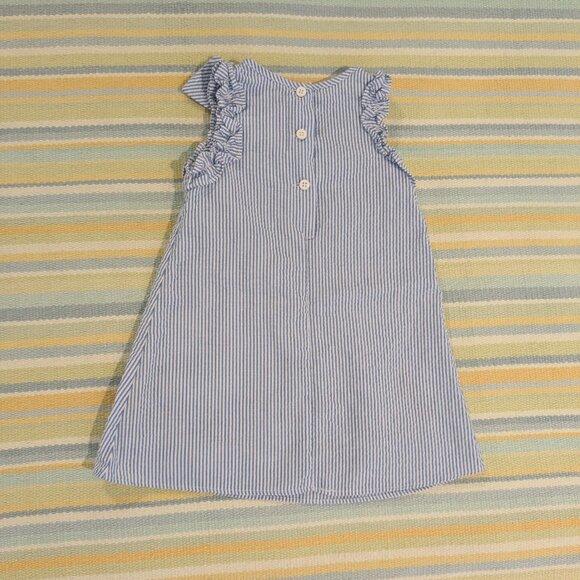 ⭐ Good Lad Seersucker Patriotic Nautical Bow Dress size 2T - Picture 5 of 8